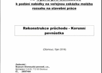 Výzva pro uchazeče k podání nabídky na veřejnou zakázku malého rozsahu na stavební práce